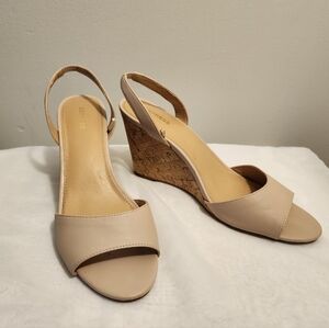 Express Blush/Nude Wedge Heel